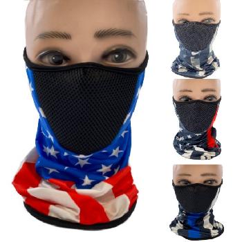 Half Face Mask/Gaiter/Buff [Americana Assortment with Mesh]